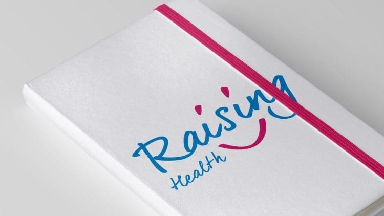 NHS Trust - Raising Health Logo Notebook
