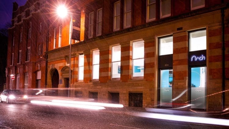 arch exterior street brand logo design leicester