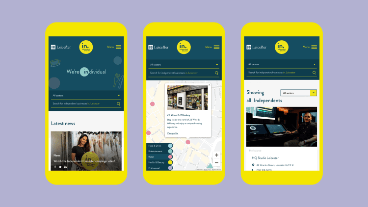 The Independent Leicester webpage on a mobile phone