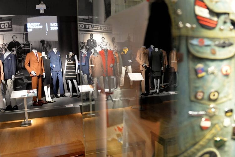 Mod suits and other clothing in the museum