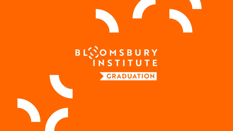 bloomsbury institute graduation branding