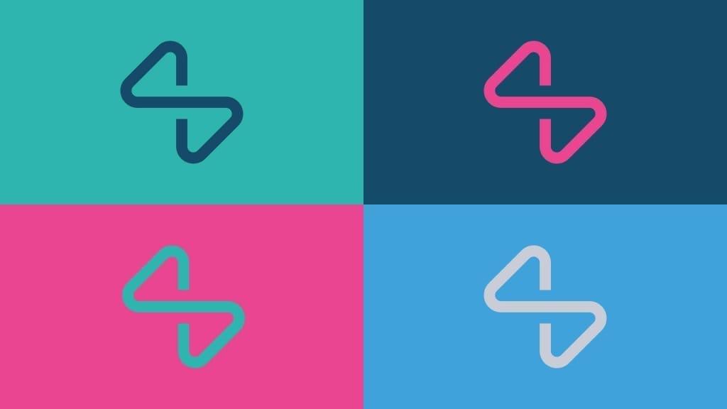 merchsmith logo in four colour versions