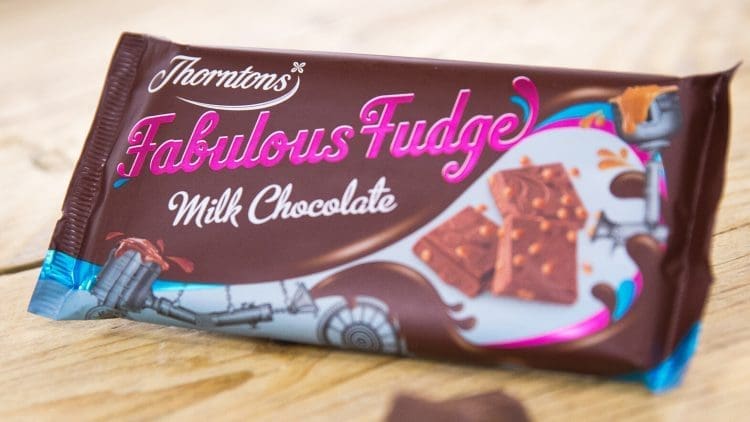 Thorntons fabulous fudge milk chocolate bar