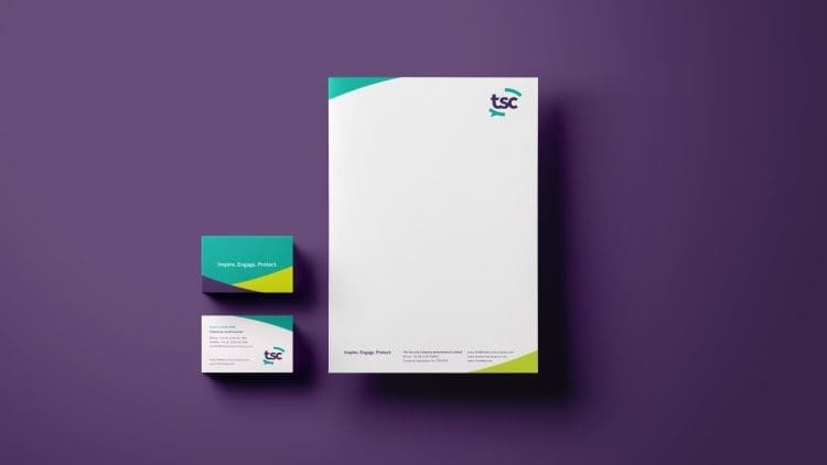 The security company stationery