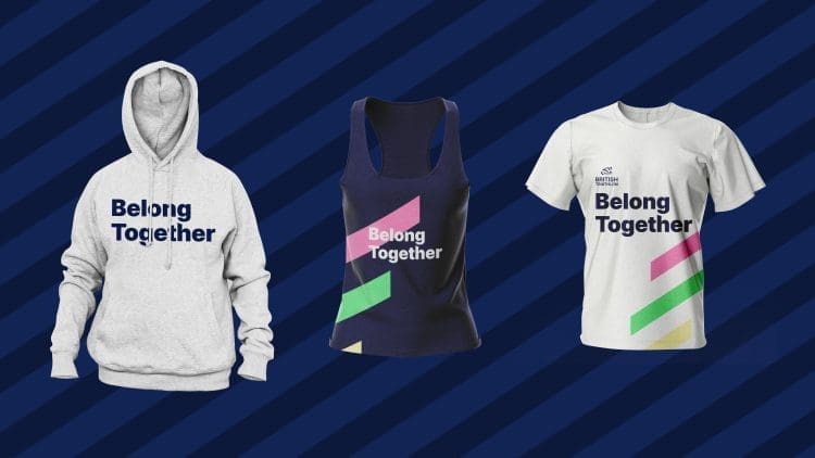 British Triathlon merchandise kits by Arch Creative
