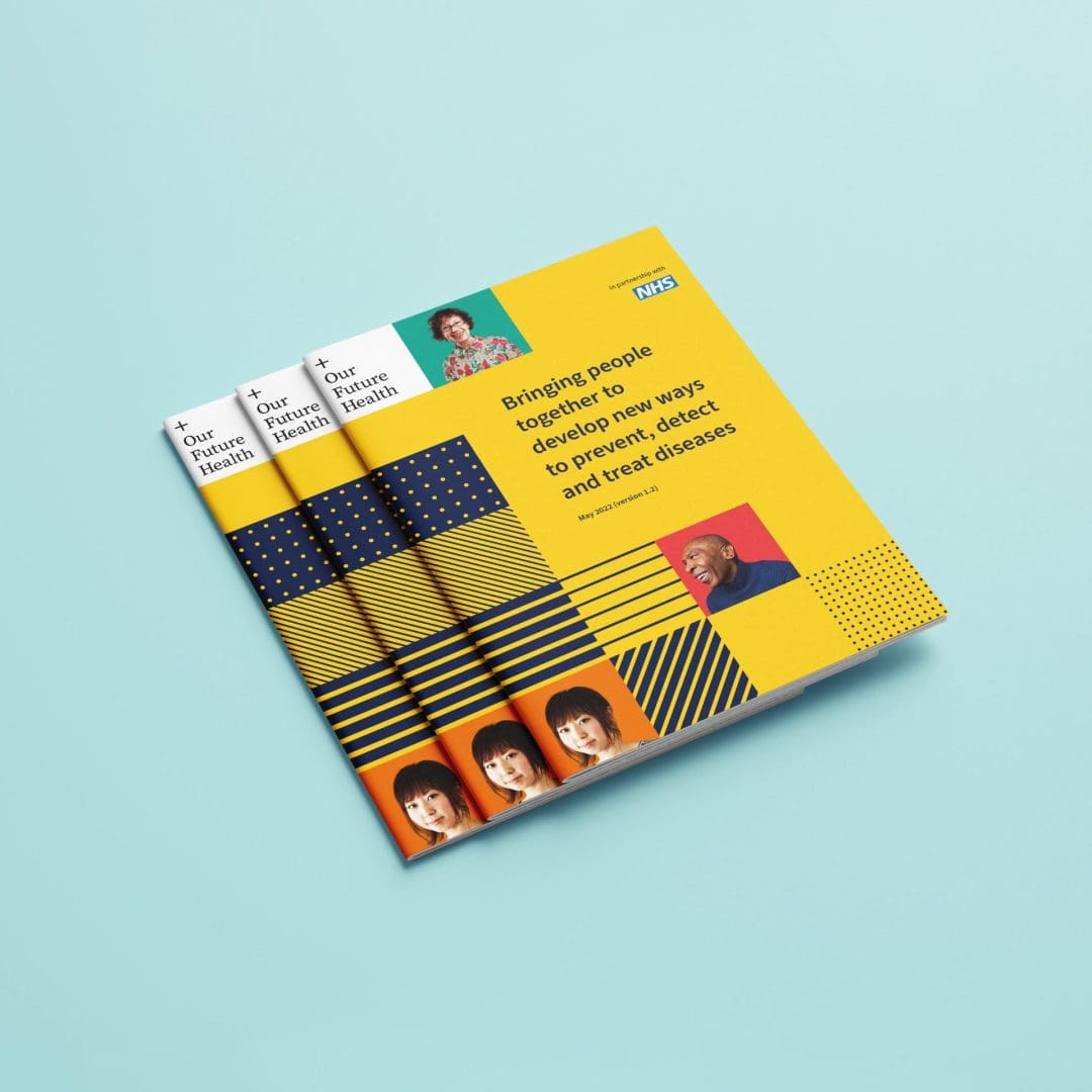 A mockup of three brochures together