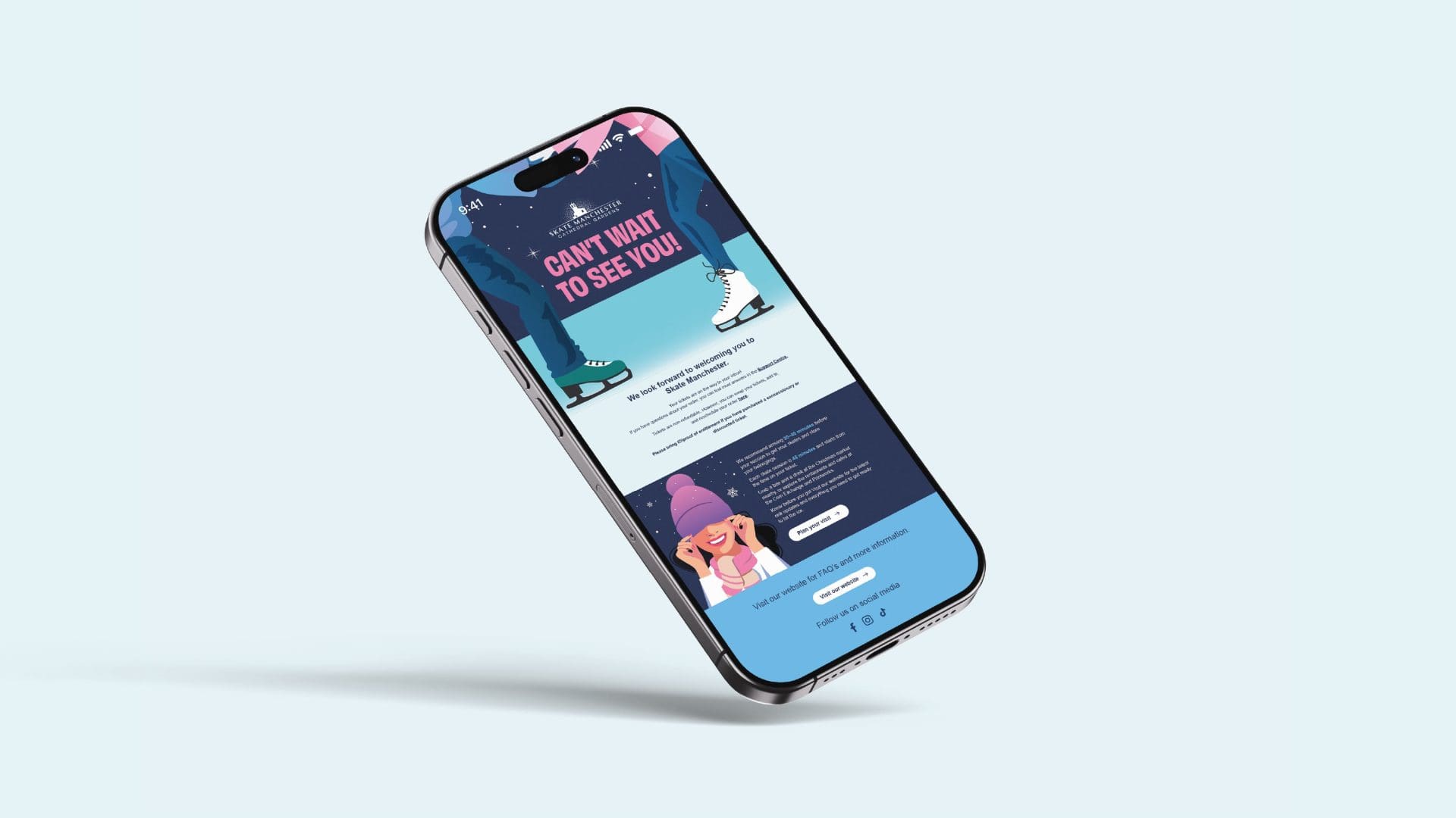 Email design for Skate Manchester