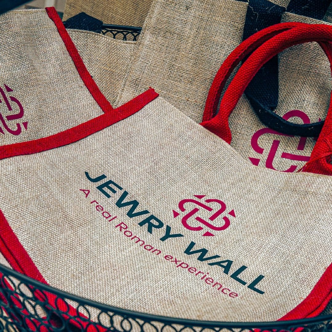 Canvas bags for sale with Jewry Wall logo