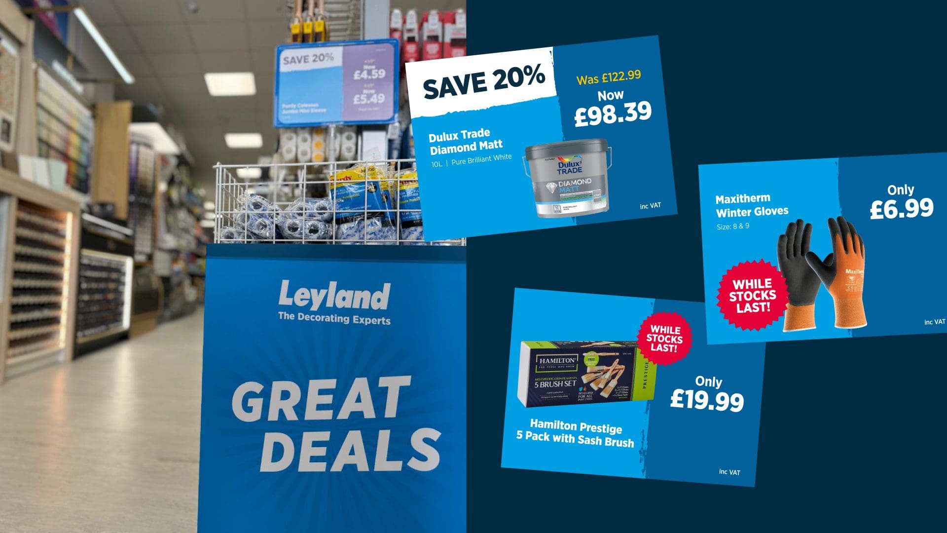 Leyland point of sale discount promotion graphics