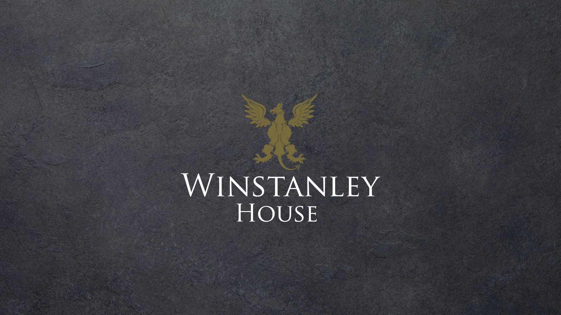 Winstanley House logo on slate background