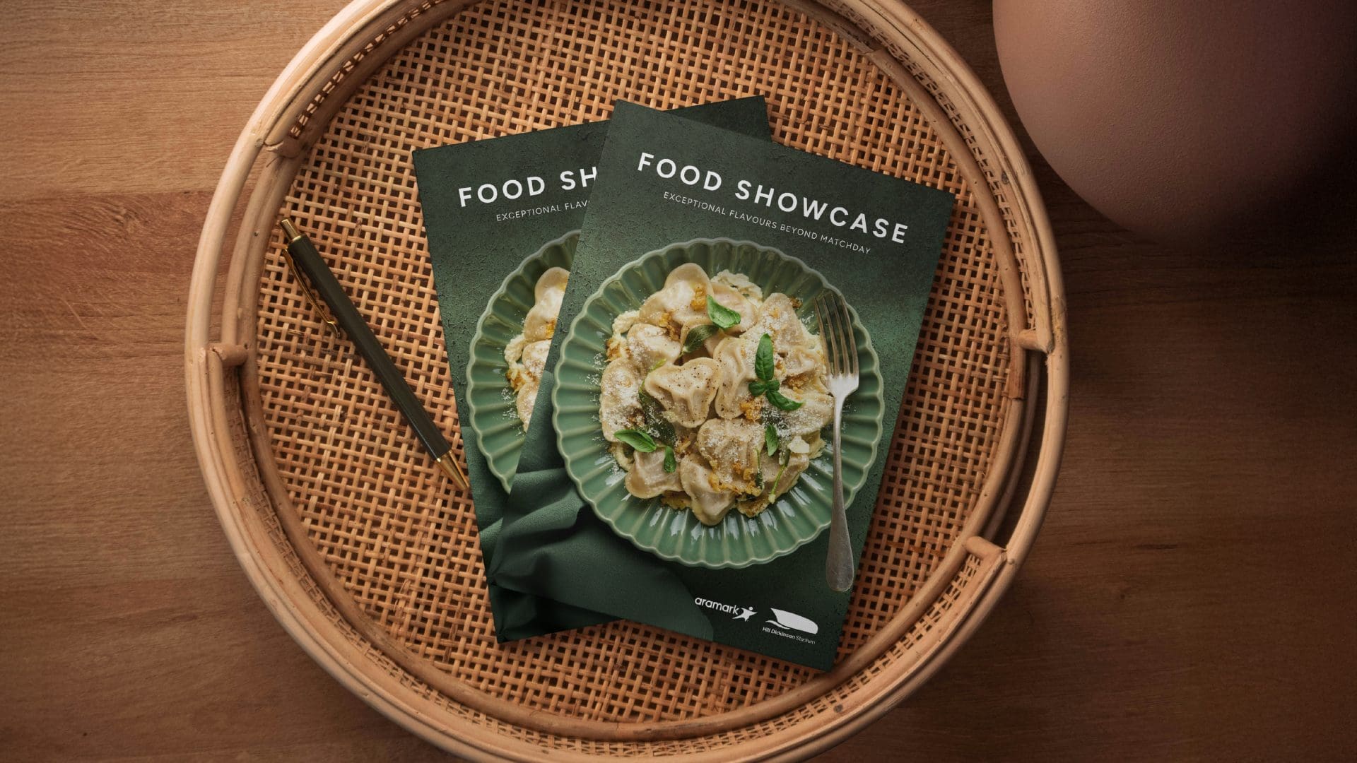 Events at Hill Dickinson Stadium x Aramark Food Showcase brochure cover