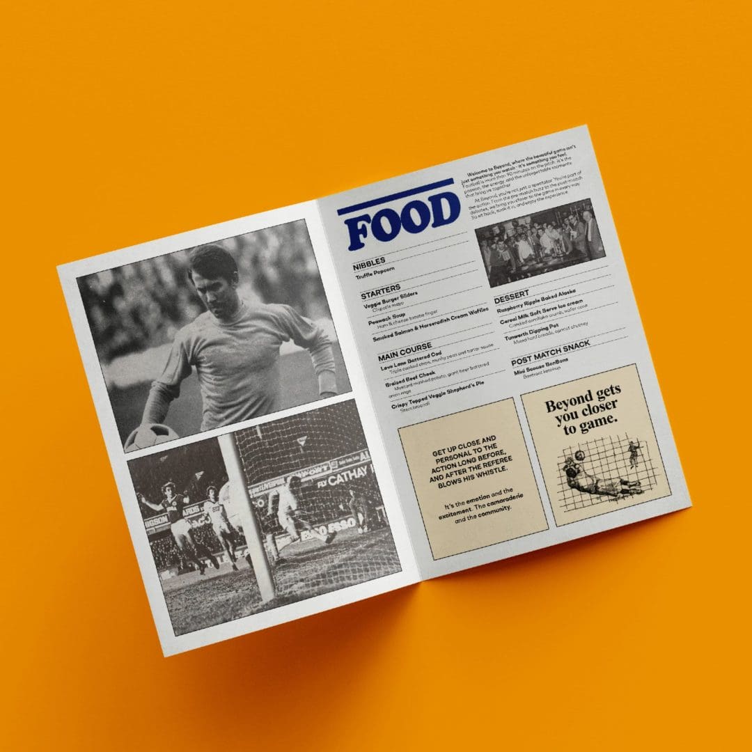 2 page A5 Beyond menu spread