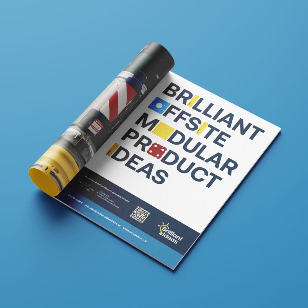 Brilliant Ideas A4 magazine ad, the line